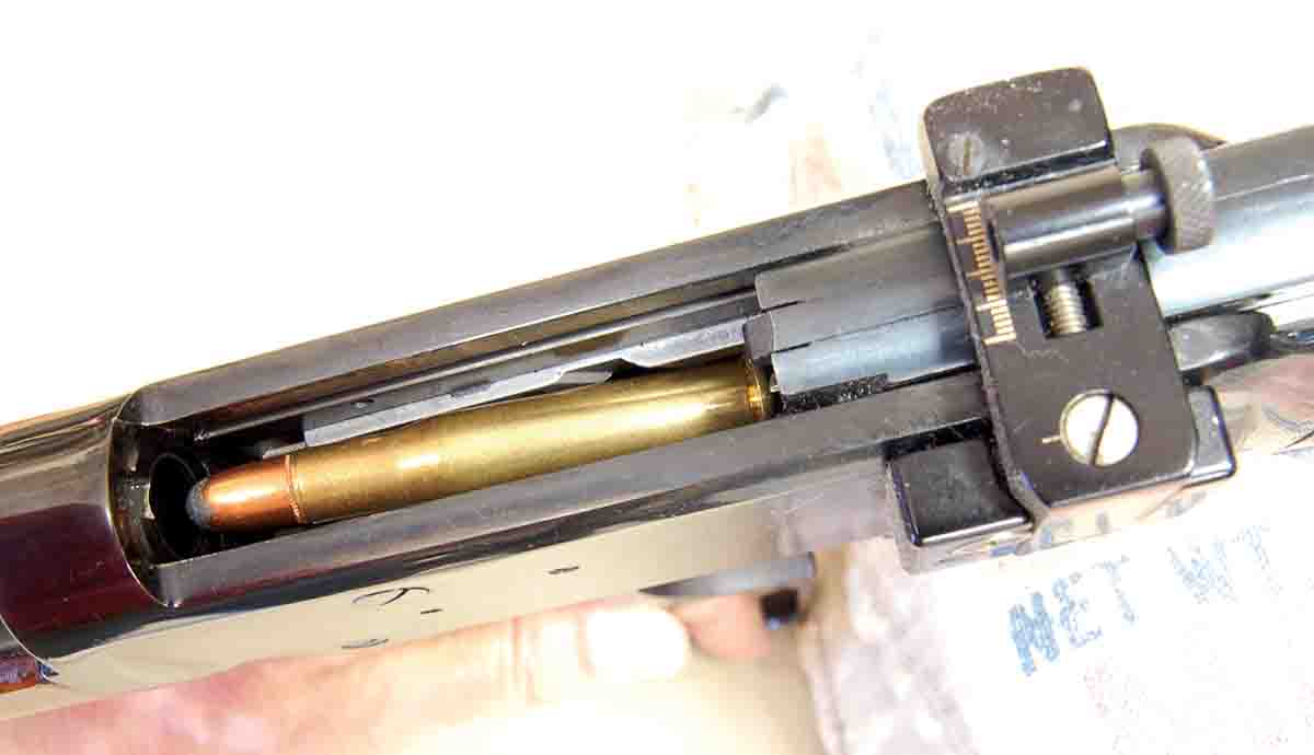The .30-30 Winchester cartridge was sized to just fit the Model 1894 action with no extra space remaining.